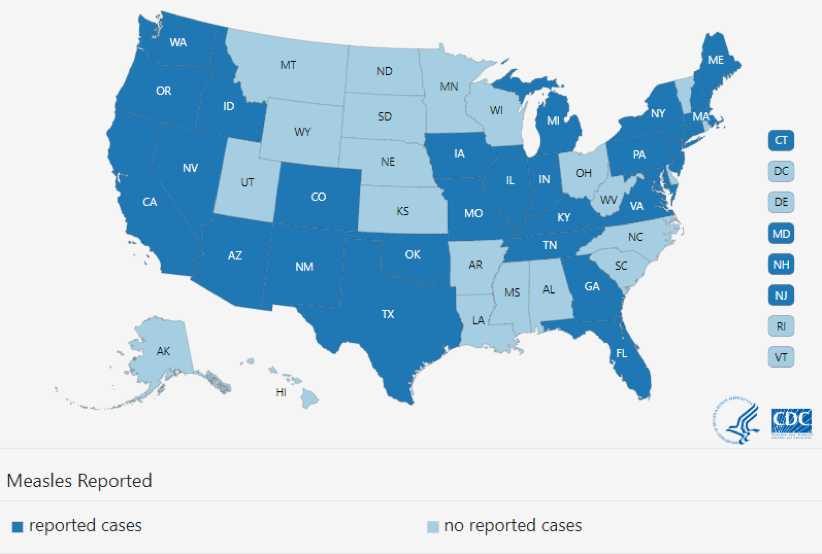 U.S. Measles Cases number over 1000 in 2019 FirstWatch