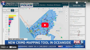 Oceanside PD live dashboard crime-mapping
