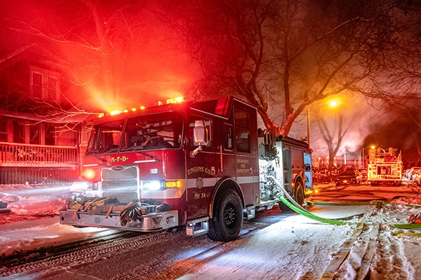 Milwaukee Fire on the scene