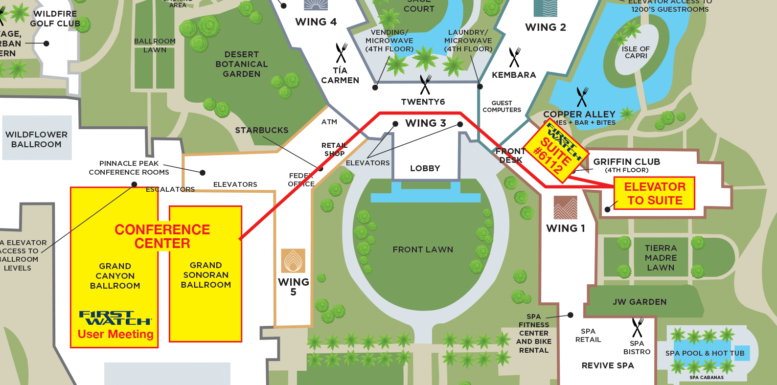 FirstWatch Suite at Pinnacle 2025 Map